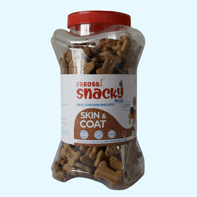 Snacky Plus Skin and Coat Dog Biscuits