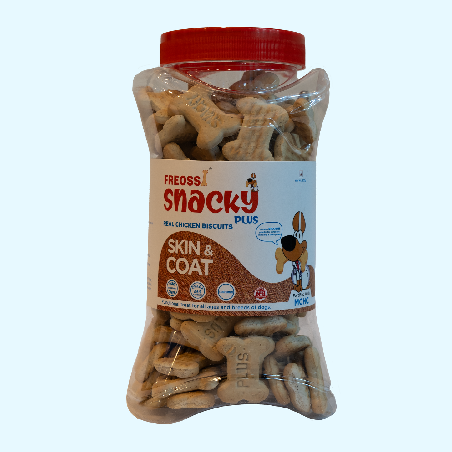 Snacky Plus Skin and Coat Dog Biscuits